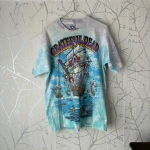 Vintage 1993 Liquid Blue Grateful Dead ‘Ship of Fools’ Tee XL Made in USA